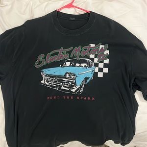 Pacsun oversized electric motors t-shirt